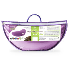 Подушка для йоги та медитації  46х25х10 см IDEIA Болстер з гречаною лузгою йога гречане лушпиння гречиха бузок