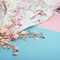 Тканина Тік для постільної білизни 2,2 м Лілія JS-100-004 м'ята