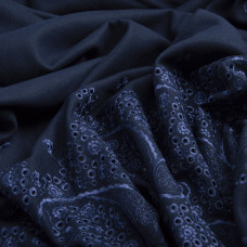 Тканина костюмна WT-14489 Орлена темно-синя