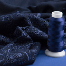 Тканина костюмна WT-14489 Орлена темно-синя