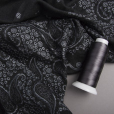 Тканина костюмная WT-14489 Орлена темно сіра