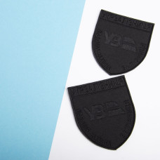 Шеврон на липучці Укрзалізниця Південно-західна залізниця 8х9,5 см вишитий патч нашивка