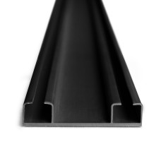 Карниз стельовий 2,7 м IDEIA подвійний посилений алюмінієвий чорний