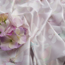 Тканина плательна атлас шовк магнолія пастель