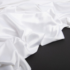 Тканина плательна атлас Дана біла