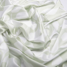 Тканина плательна атлас шовк листя олива