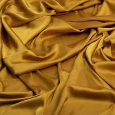 Тканина плательна атлас шовк Vanessa гірчиця