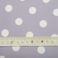 Тканина атлас шовк горошок сер св/бузок