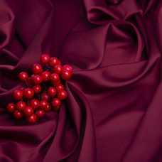 Тканина плательна атлас шовк Vanessa вишня
