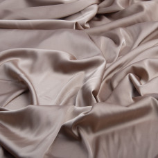 Тканина плательна атлас шовк Vanessa беж/пудра