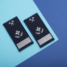 Шеврон на липучці Укрзалізниця УЗ Погон Директор функціональний 5х10 см Українська залізниця