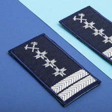 Шеврон на липучці Укрзалізниця УЗ Погон менеджер 5х10 см помічник директора, начальник відділу патч