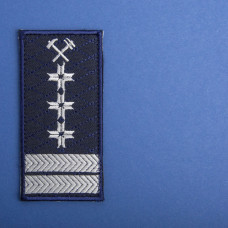 Шеврон на липучці Укрзалізниця УЗ Погон менеджер 5х10 см помічник директора, начальник відділу патч