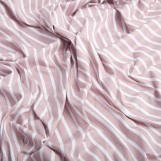 Тканина трикотаж бавовна 145 г/м2 смуга пудра