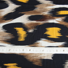 Тканина плательна атлас шовк Агнія жовта