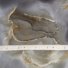 Тканина плательна атлас шовк стрейч сірій