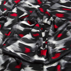 Тканина плательна атлас шовк Агінія червона