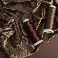 Тканина Оксамит Li св/коричнева