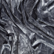 Тканина Оксамит Li т/сіра