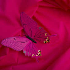 Тканина батист однотонна 145 см 74 гр/м2 бавовняна, натуральна для літніх суконь і блуз, сорочок, дитячого одягу малина