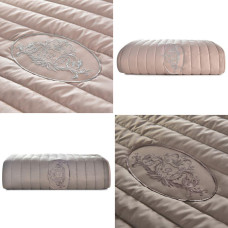 Покривало євро 220х240 см двостороннє ROYAL IDEIA міцна стібка антиалергенне сірий беж на ліжко