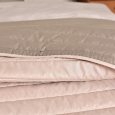 Покривало євро 220х240 см двостороннє ROYAL IDEIA міцна стібка антиалергенне сірий беж на ліжко