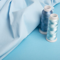 Тканина котон твіл стрейч блакитний