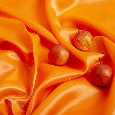 Тканина костюмна креп-сатин неон оранж