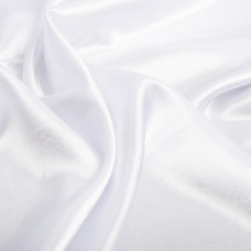Тканина костюмна креп-сатин білій