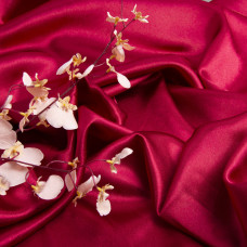 Тканина костюмна креп-сатин бордо