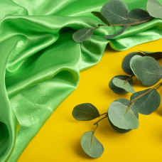 Тканина костюмна креп-сатин салат