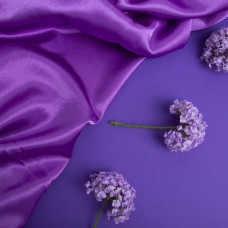 Тканина костюмна креп-сатин темний бузок