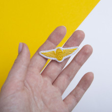 Шеврон на липучці Укрзалізниця УЗ нашивка 2х5 см вишитий патч нашивка Українська залізниця