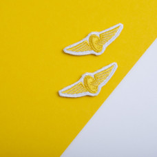 Шеврон на липучці Укрзалізниця УЗ нашивка 2х5 см вишитий патч нашивка Українська залізниця