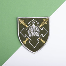 Шеврон на липучці Командування сил логістики ЗСУ 8х9 см вишитий патч нашивка