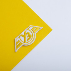 Шеврон на липучці УЗ Укрзалізниця нашивка 3х7 см вишитий патч нашивка Українська залізниця