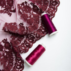 Тканина Гіпюр Антонелла бордо