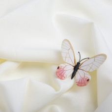 Тканина костюмна габардин 150 см 155 г/м2 для костюмів, уніформи, брюк, спідниць, жакетів, суконь, декору ваніль