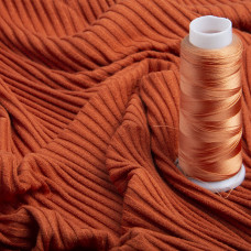 Тканина трикотаж Лара гумка теракот