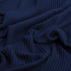 Тканина трикотаж Лара гумка т/синій