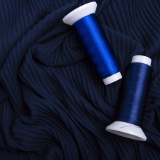 Тканина трикотаж Лара гумка т/синій