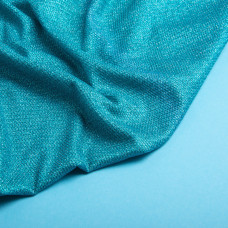 Тканина трикотаж блиск сітка т/бірюза