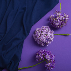 Тканина трикотаж віскоза Валенсія синій