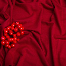 Тканина трикотаж віскоза Валенсія вишня