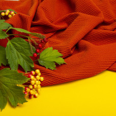 Тканина трикотаж жакард Арнела теракот