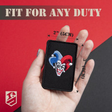 Шеврон на липучці карта Joker Джокер 5х8 см вишитий патч нашивка