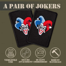 Шеврон на липучці карта Joker Джокер 5х8 см вишитий патч нашивка