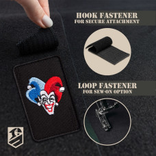 Шеврон на липучці карта Joker Джокер 5х8 см вишитий патч нашивка