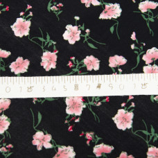 Тканина трикотаж Мадіна 200гр/м2 квітка рожева