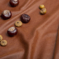 Тканина трикотаж Замш Рептилія тютюн